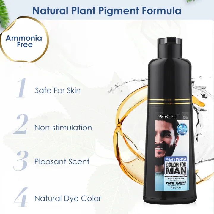 MOKERU Hair & Beard Color For Man ( BUY 1 GET 1 FREE )