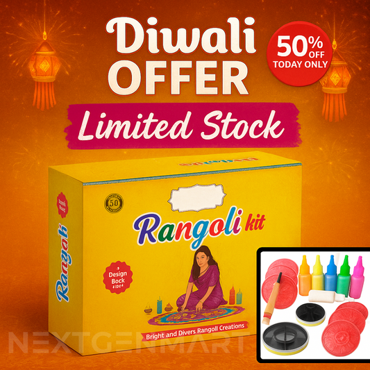 Magic Rangoli Kit – Create Stunning, Mess-Free Rangolis Instantly 🎨✨ (Diwali Offer -Limited Stock 🔥🔥)